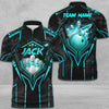 Maxcorners Bowling And Pins Abstract Grunge Texture X Multicolor Option Customized Name 3D T-shirt