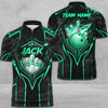 Maxcorners Bowling And Pins Abstract Grunge Texture X Multicolor Option Customized Name 3D Shirt