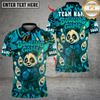 Maxcorners Bowling Panda Cartoon Multicolor Customized Name, Team Name 3D Shirts