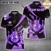 Maxcorners Bowling Golden Crown Multioptions Personalized Name, Team Name Unisex 3D Shirts