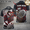 Maxcorners Darts Abstract Grunge Dartboard Splash Multicolor Customized Name, Team Name 3D Shirts