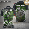 Maxcorners Darts Abstract Grunge Dartboard Splash Multicolor Customized Name, Team Name 3D Shirts