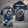 Maxcorners Darts Abstract Grunge Dartboard Splash Multicolor Customized Name, Team Name 3D Shirts