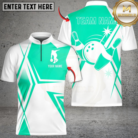 Maxcorners Bowling Jersey Multicolor Customized Name, Team Name 3D Shirts