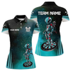 Maxcorners Turquoise Pattern Alien And Dartboards Custom Dart Shirts For Men, Dart Jerseys LM105