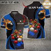 Maxcorners Billiards Wear Kinetic Energy Break Design Multicolor Customized Name 3D Shirt