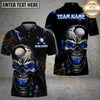 Maxcorners Golf Thunder Lightning Skull Personalized Name, Team Name 3D Shirt (4 Colors)