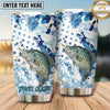 Maxcorners Fishing Tumbler Blue Camo Star Pattern Design Personalized Name Tumbler (13 Species)