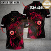 Maxcorners Billiards Midnight Tiger Strike 8 Ball Multicolor Customized Name, Team Name 3D Shirt