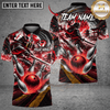 Maxcorners Bowling Bowling Ball & Pin Explosion Graphic Multicolor Customized Name, Team Name 3D Shirts
