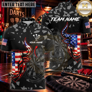 Maxcorners Darts & Tactical Skull Dartboard Graphic Customized Name, Team Name 3D Shirts