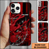 Maxcorners Skull Barbed Wire Dark Art Dartboard Personalized Name 3D Phone Case