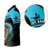 Maxcorners Never Underestimate An Old Man With A Fishing Rod Custom Name UPF Shirts, Men's Fishing Shirt