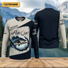 Maxcorners Bass Fishing Shirt, Long Sleeve Sun Shirt, Camo Long Sleeve Shirt, Mens Fishing Shirt