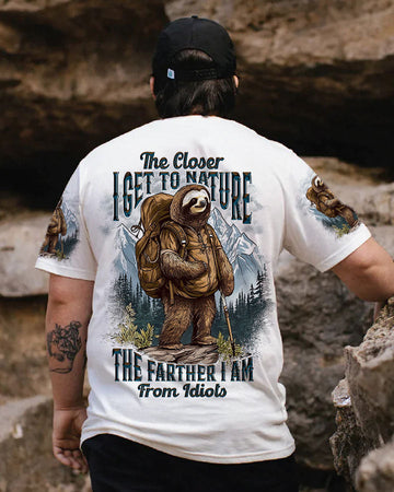 Maxcorners The Closer I Get To Nature Sloth All Over Print LM2101