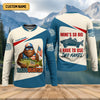 Maxcorners Bassquatch Mine's So Big I Have To Use Two Hands Patriotic Fishing Shirt, Funny Fishing Shirt