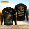 Maxcorners Jesus Is My Savior, Fishing Therapy SPF Shirt, Funny Fishing Shirt, Gift For Fisherman
