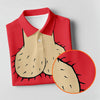 Maxcorners Red Funny Dickhead Faux Chest Golf Shirt, Funny Halloween Shirt, Women’s Golf Apparel LM1507