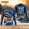 Maxcorners Every Cast Is A New Possibility Mens Fishing Shirts Long Sleeve, SPF Shirt For Men, Fishing Shirts For Men