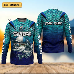 Maxcorners Bass Fishing UPF Shirts, Long Sleeve Sun Shirt, Camo Long Sleeve Shirt, Fishing Shirts For Men