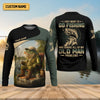 Maxcorners I Just Want To Go Fishing And Ignore Old Man Problem SPF Shirts, Fishing Shirts For Men, Fisherman Gift