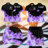Maxcorners Darts Flame Dartboard Design Personalized Team Sportswear Set - Polo Shirt, Cap & Skorts