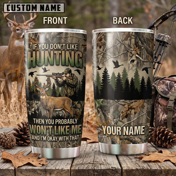 Maxcorners Hunting Mountain Calling Forest Camo Personalized Name 3D Tumbler