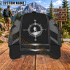 Maxcorners Hiking Compass Hiker Outdoor Adventure Personalized Name 3D Cap