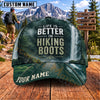 Maxcorners Hiking Life Is Better In Hiking Boots Personalized Name 3D Cap