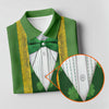 Maxcorners St Patrick's Day Leprechaun Costume Print Women's Golf Shirts, Ladies Golf Polos, Golf Shirt For Women