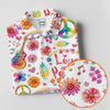 Maxcorners Retro Love Peace Van Floral Hawaiian Golf Shirt, Women’s Golf Tops, Performance Golf Shirt LM1507