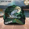 Maxcorners Fishing Moonlight Galaxy Splash Personalized Name 3D Cap (12 Fish Species)