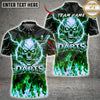 Maxcorners Darts Flaming Skull Bold Typography Multiple Options Personalized Name, Team Name 3D Shirt