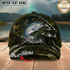 Maxcorners Fishing Camouflage Water Splash Rod Reel Personalized 3D Cap (12 Fish Species)