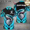 Maxcorners Golf Angry Shark Personalized Name, Team Name 3D Shirt (4 Colors)
