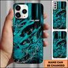 Maxcorners Skull Barbed Wire Dark Art Dartboard Personalized Name 3D Phone Case