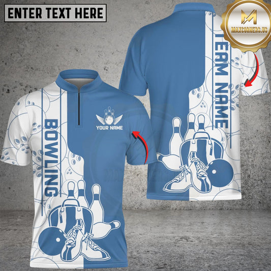 Maxcorners Bowling Shoes Multicolor Customized Name, Team Name 3D Shirts