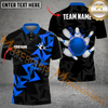 Maxcorners Ball And Pins Fallen Leaves Pattern Bowling Jersey Multicolor Options Personalized Name, Team Name 3D Shirt