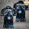 Maxcorners Golf Dark Night Reaper Design Personalized Name, Team Name 3D Shirt (4 Colors)