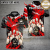 Maxcorners Bowling Angry Ball vs Screaming Pins Multicolor Customized Name, Team Name 3D Shirts