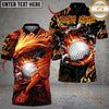 Maxcorners Golf Phoenix Arisen Personalized Name, Team Name 3D Shirt (4 Colors)