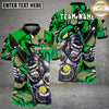 Maxcorners Pickleball Polo Powerful Gorilla Street Art Multiple Options Personalized Name, Team Name 3D Shirt