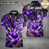 Maxcorners Bowling Bowling Ball & Pin Impact Graphic Multicolor Customized Name, Team Name 3D Shirts