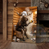 Maxcorners Moose Canvas Funny Bathroom Toilet Beer Humor Canvas Wall Art