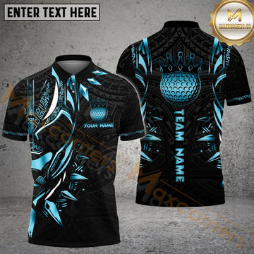 Maxcorners Golf Black Panther WKD Personalized Name, Team Name 3D Shirt (6 Colors)