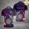 Maxcorners Darts Shirt Neon Dartboard Multiple Options Personalized Name, Team Name 3D Shirt