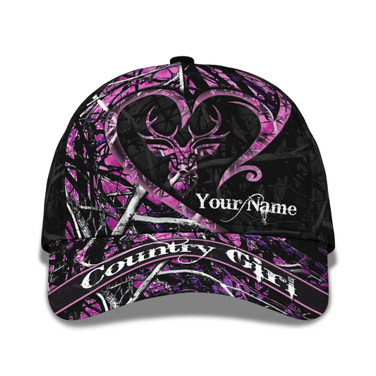 Maxcorners Country Girl Baseball Cap Hunting Camo baseball caps for women LM0402