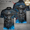 Maxcorners Darts Cowboy Skeleton Gunslinger Multicolor Customized Name, Team Name 3D Shirts