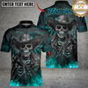 Maxcorners Darts Cowboy Skeleton Gunslinger Multicolor Customized Name, Team Name 3D Shirts