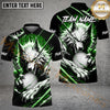 Maxcorners Golf Bloody Wolf Personalized Name, Team Name 3D Shirt (4 Colors)